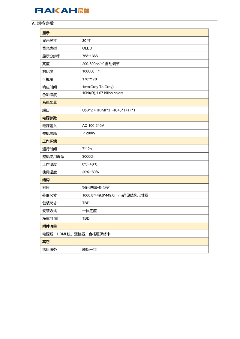 品牌店OLED透明屏展示柜